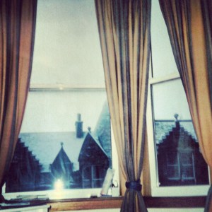 Nieve tras mi ventana