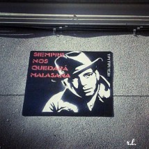 Cartel en Malasaña.