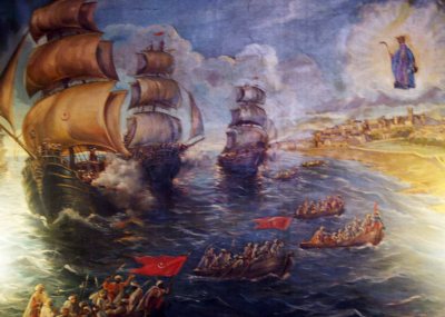 Cuadro del milagro de Santa Marta, Iglesia de La Asunción