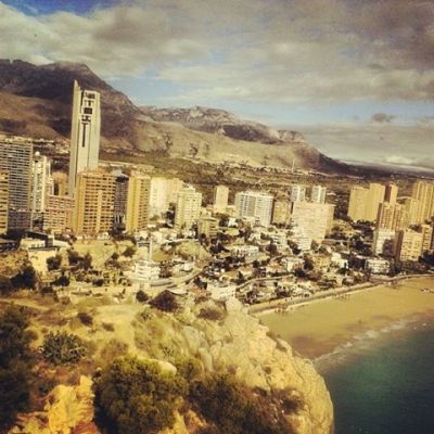 Benidorm, vista desde lo alto del tossal que fue ibero