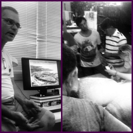 Espinosa en el despacho del museo