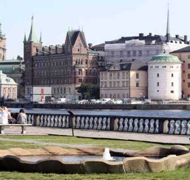 Vistas desde el ayuntamiento de Estocolmo