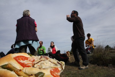El almuerzo en Aitana. 